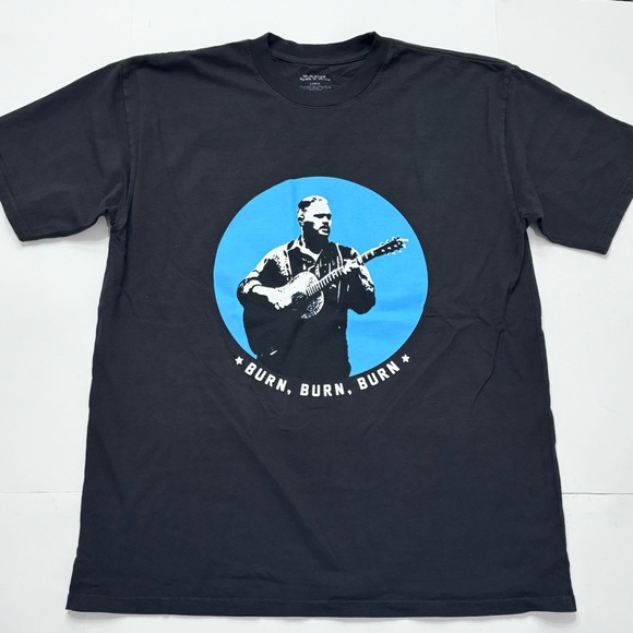 Zach Bryan Men's "Burn Burn Burn" Tour T-Shirt - Black Size Large NWOT - Picture 2 of 9